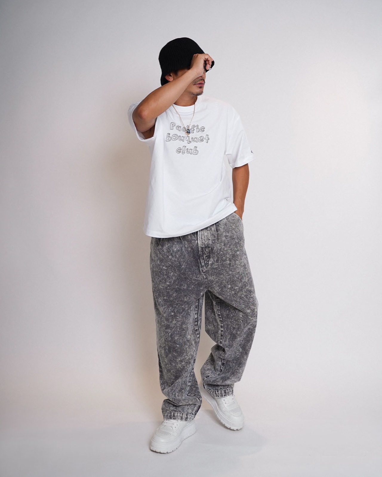 【#Re:room】TWO TUCK WIDE DENIM PANTS［REP321］