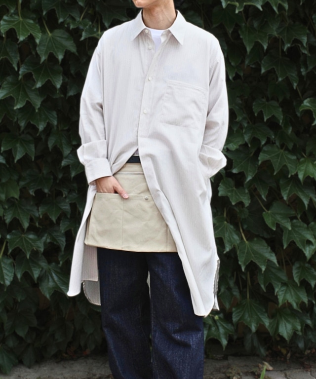 MATSUFUJI / M263-0304A / STRIPE LONG SHIRT(OFF ST)