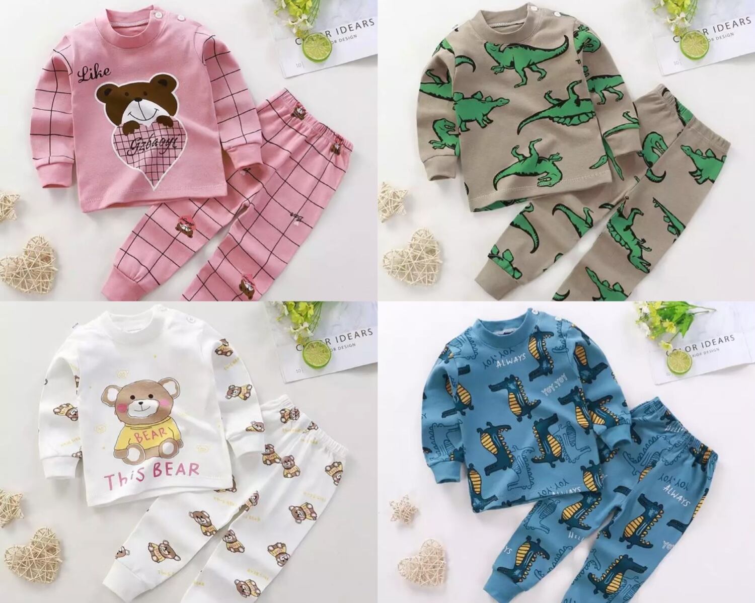 パジャマ上下2点セット / 女の子 / 男の子 / 〜4才( A〜W )