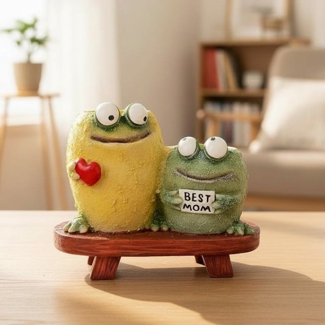 アニマルポット カエルの親子 蛙 かえる フラワーポット 鉢 植木鉢 鉢底穴あり どうぶつ かわいい ガーデニング ガーデン 園芸 36981-1798