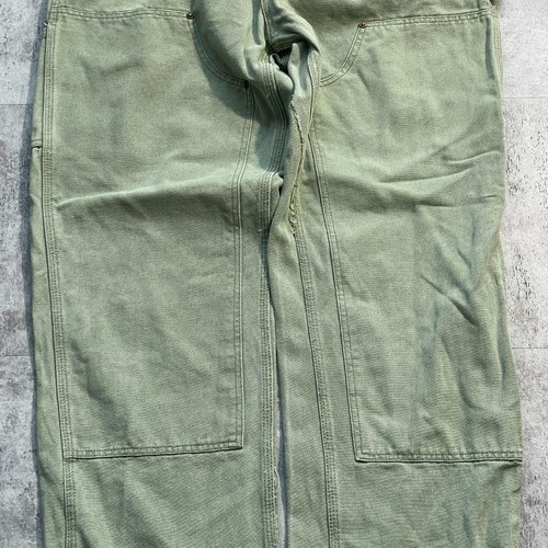 希少色 モスグリーン ダブルニー Carhartt B136-MOS 36×32 詳細写真5