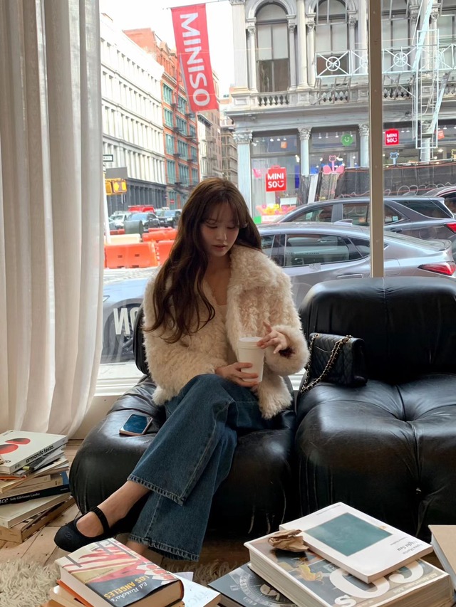 (OUNCE) boston fur  jacket