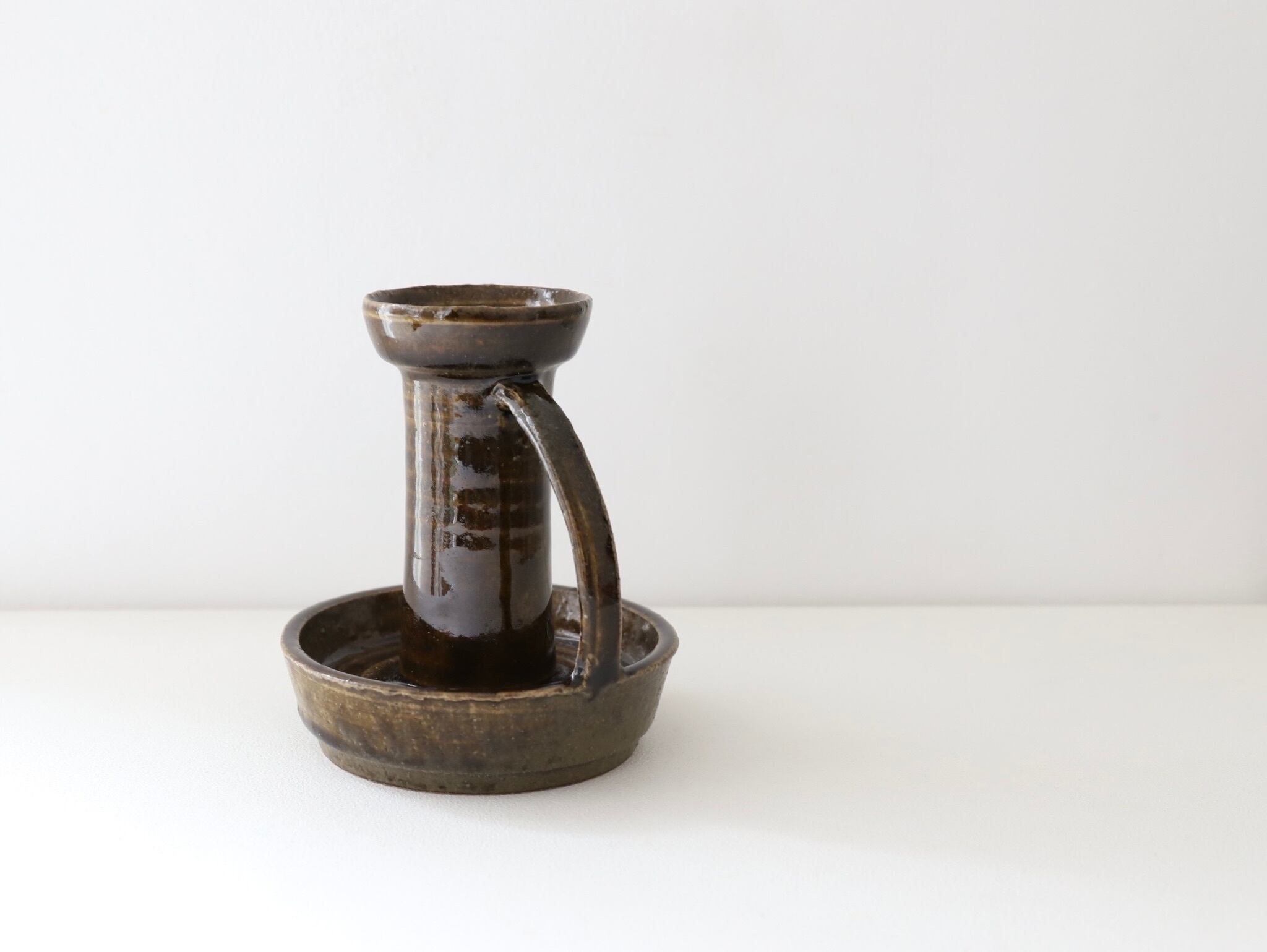 AKa5540　古い　燭台 八塊柴窯工房 「 燭台 」 4 | Galerie NUAGE