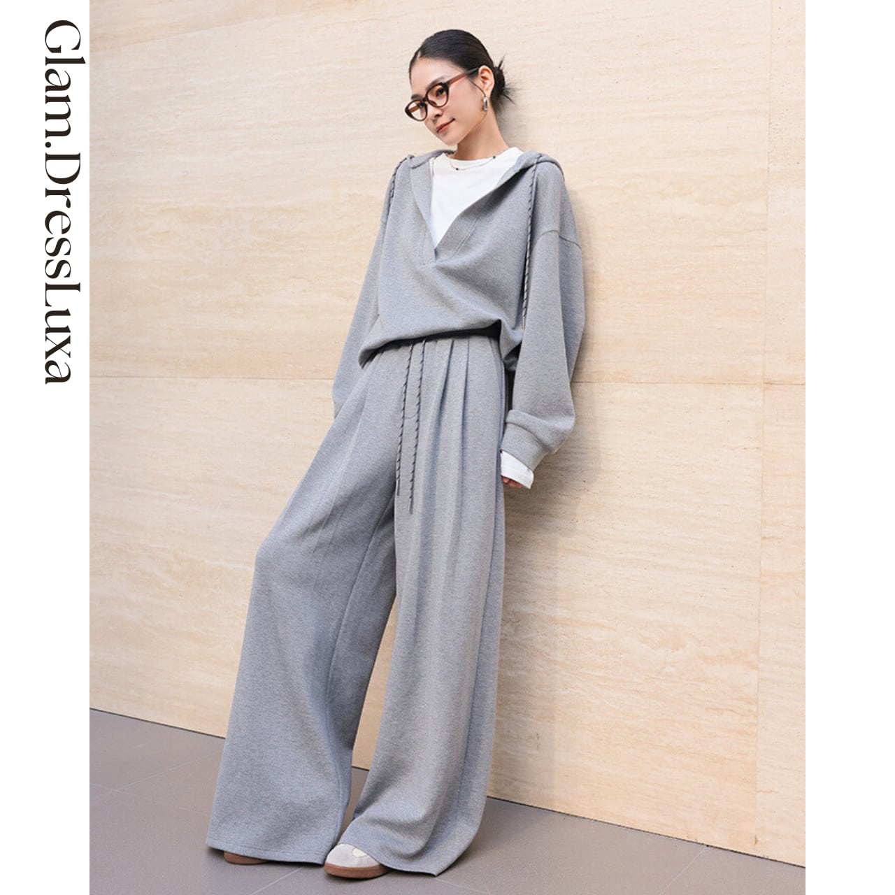 レイヤード Fake Two-Piece Setup_ST372