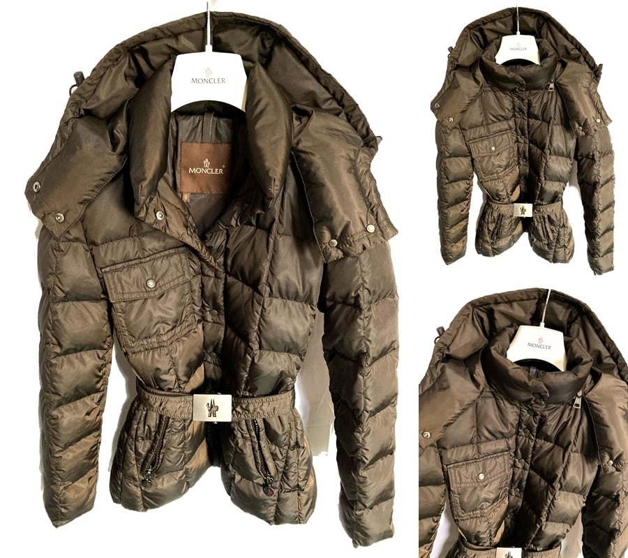 【新品未使用】MONCLER ロゴ パネル パーカー　Lサイズ　ホワイト　正規品