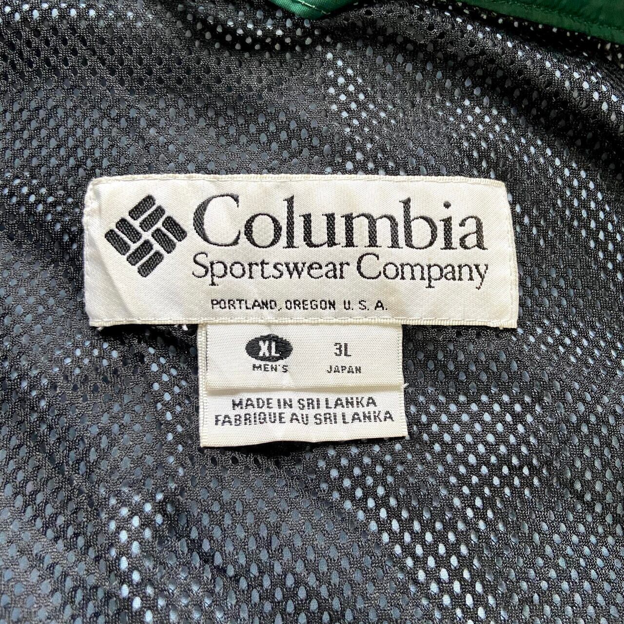 ビッグサイズ 90年代 ビンテージ Columbia コロンビア フード収納型 ...