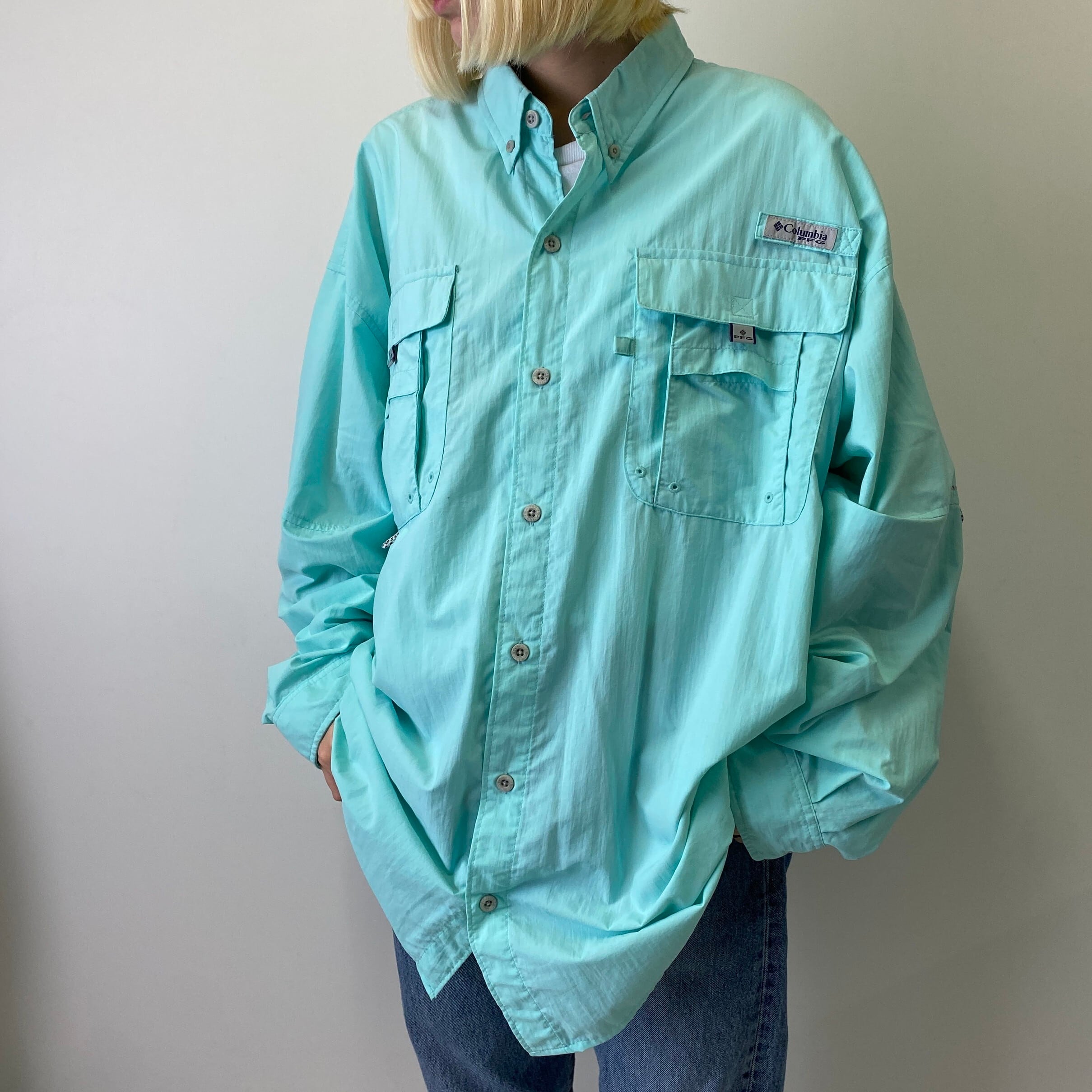Columbia コロンビア PFG 長袖フィッシングシャツ レアカラー ビッグサイズ Columbia コロンビア 長袖 フィッシングシャツ メンズ2XL