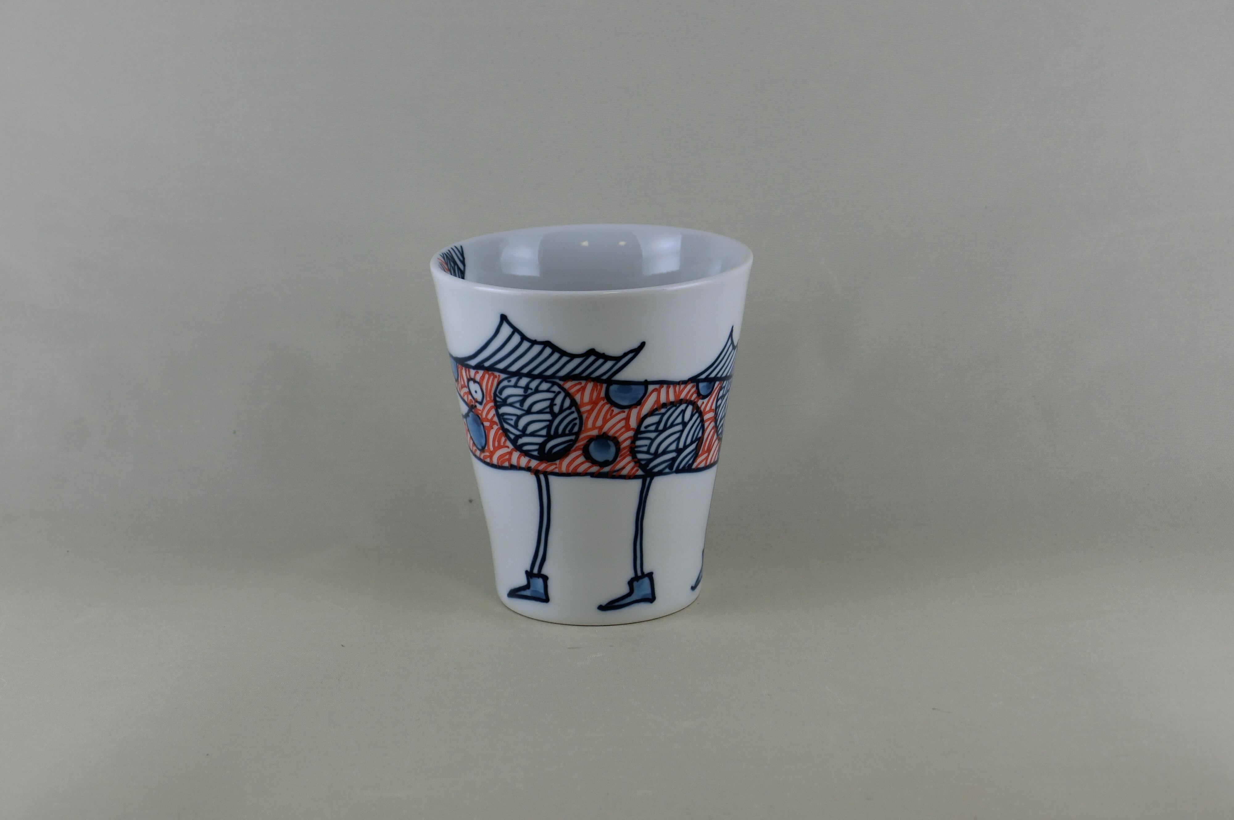 変魚シリーズ　マグカップ（赤）