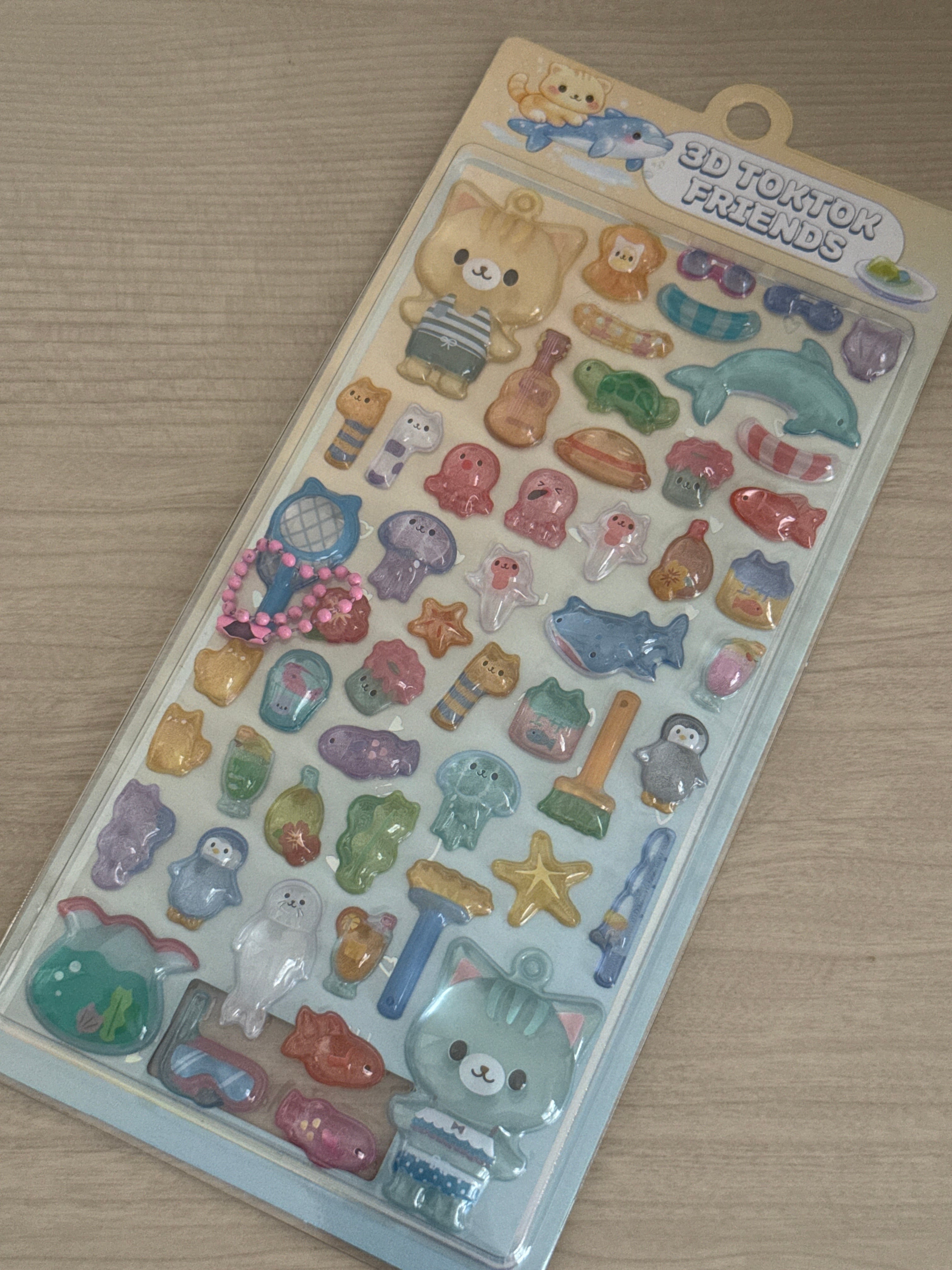 即納】韓国シール DELICOUS FOOD Stickers ねこ | miracle chance