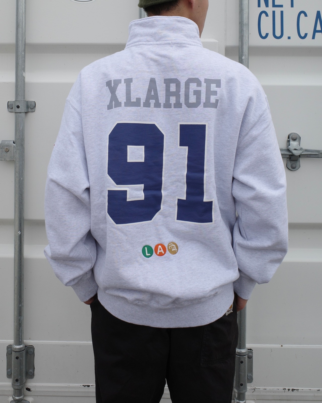 【XLARGE】HOCKEY HALF ZIP SWEATSHIRT【エクストララージ】