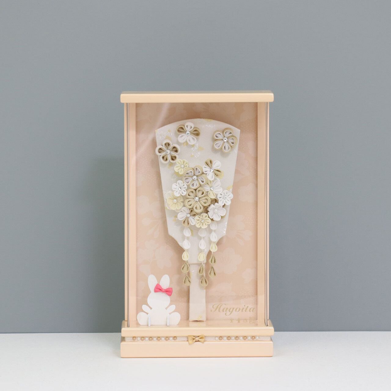 匠一好 【凛 つまみ 羽子板 9号】 羽子板飾り アクリルケース飾り 羽子板|木製|和モダン|モカ|コンパクト