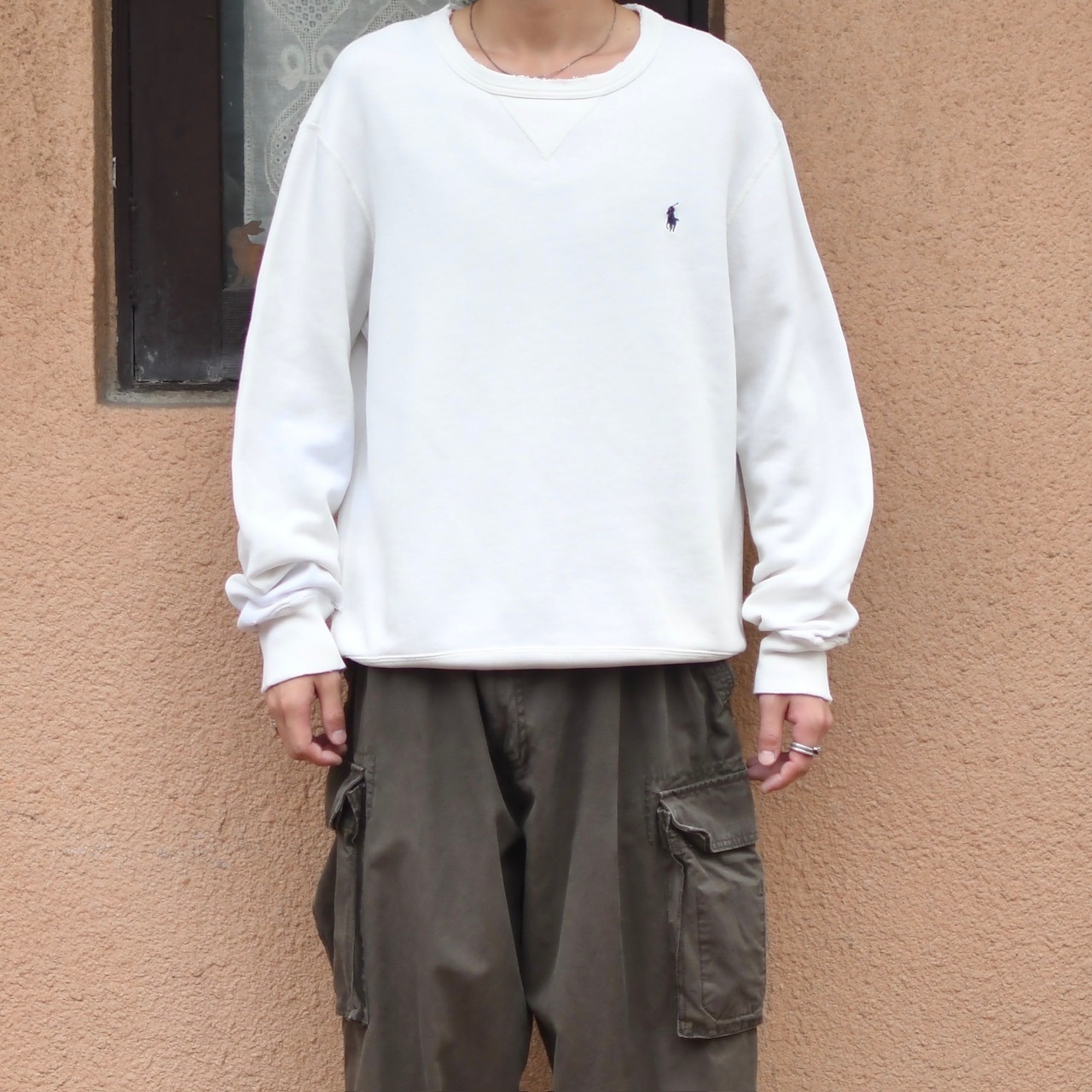POLO RALPH LAUREN white sweat boro