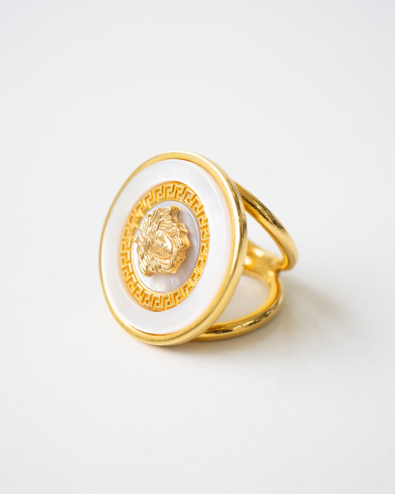 〈VERSACE〉Medusa Scarf Ring 1990s