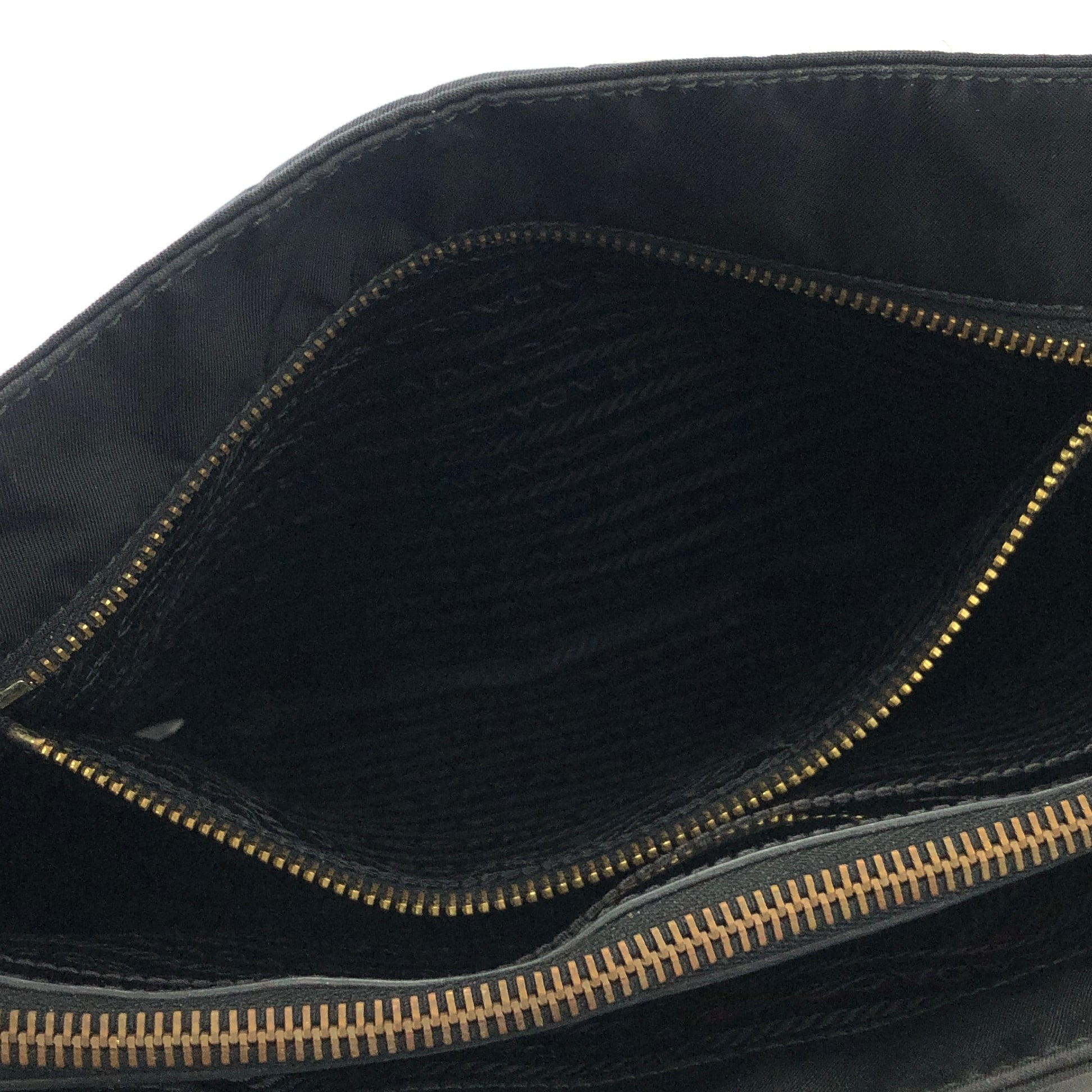 PRADA プラダ トライアングルロゴ ナイロン×レザー トートバッグ