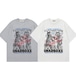 ネコパンチグラフィックアートTシャツ 2col A00367