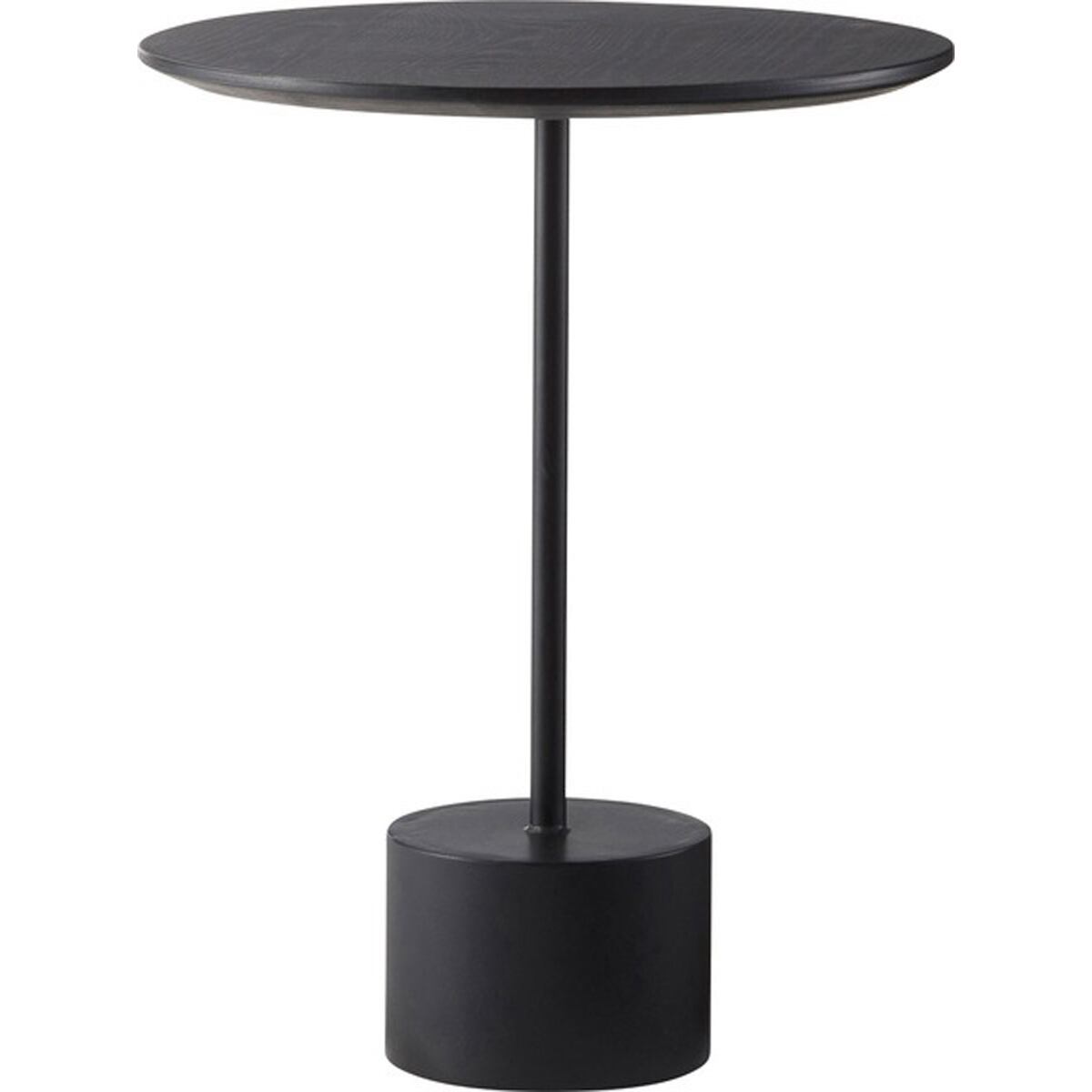 サイドテーブル HIT-231BK HIT-231NA ナイトテーブル アイアン 木製 おしゃれ シンプル 丸型 重厚感 モダン インダストリアル