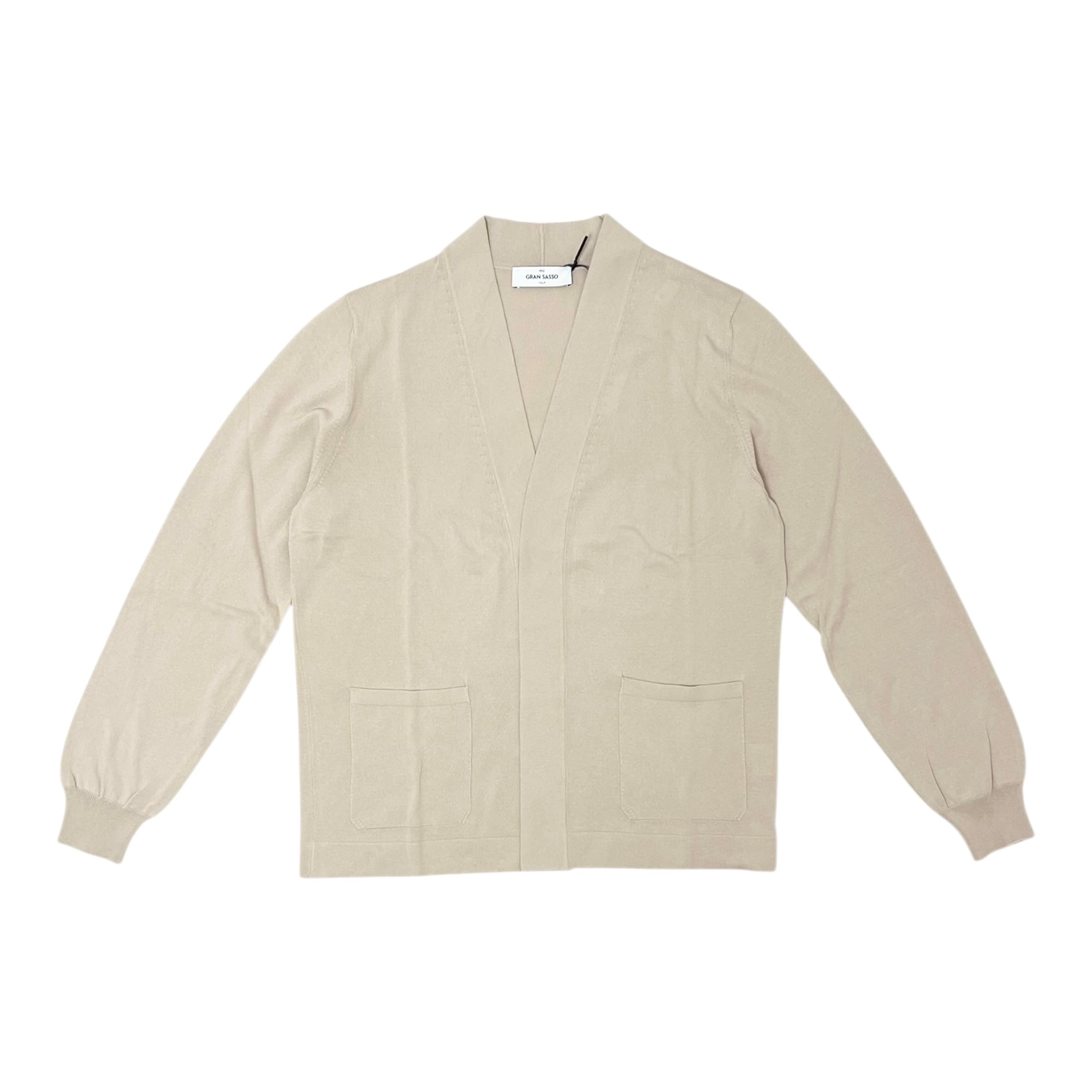 GranSasso(グランサッソ) Cotton Buttonless Cardigan(57185/20649/010)/LT.BEIGE
