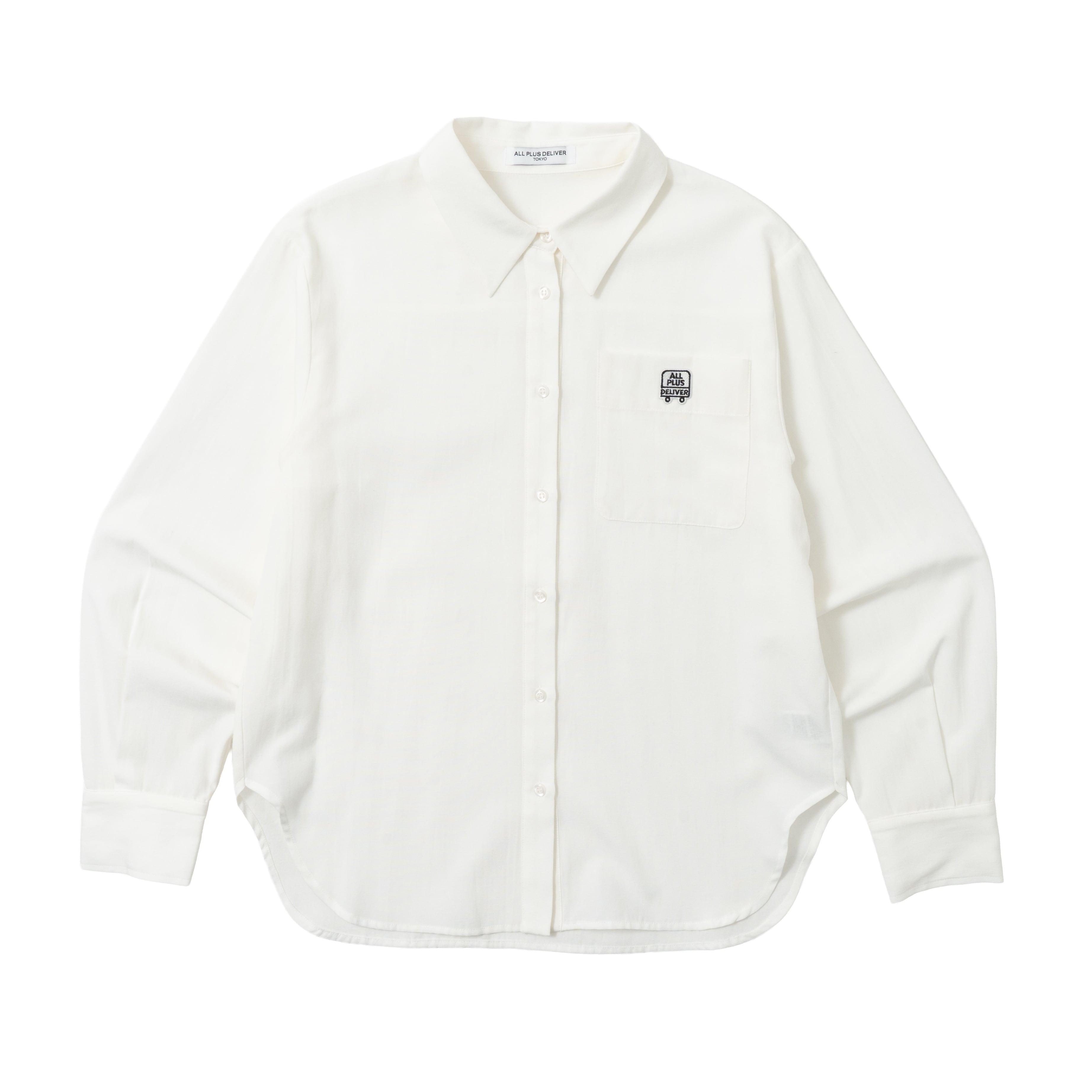 ALPSDR LOGO PATCH STANDARD SHIRT / WHITE