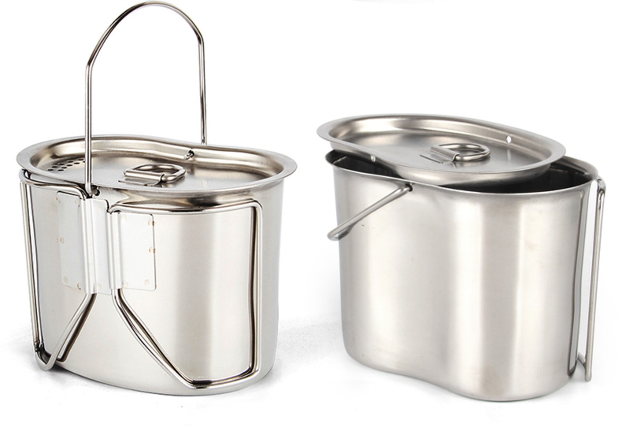 【アウトレット品】YAEI Enthusiast ミリタリー キャンティーン カップ セット（カップ＋リッド＋ストーブ）