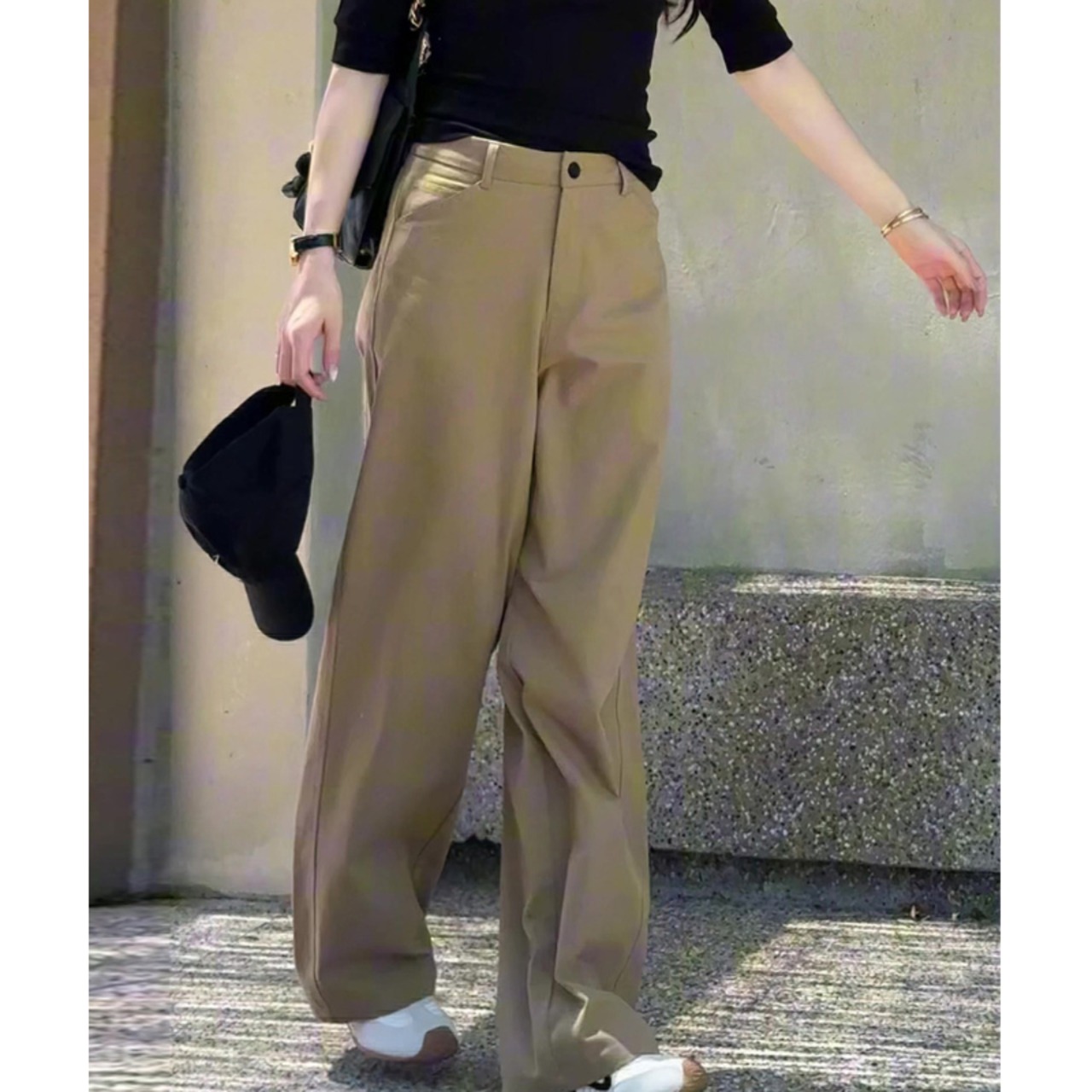 ワイドシルエット ロングパンツ  1col  00013・画像2