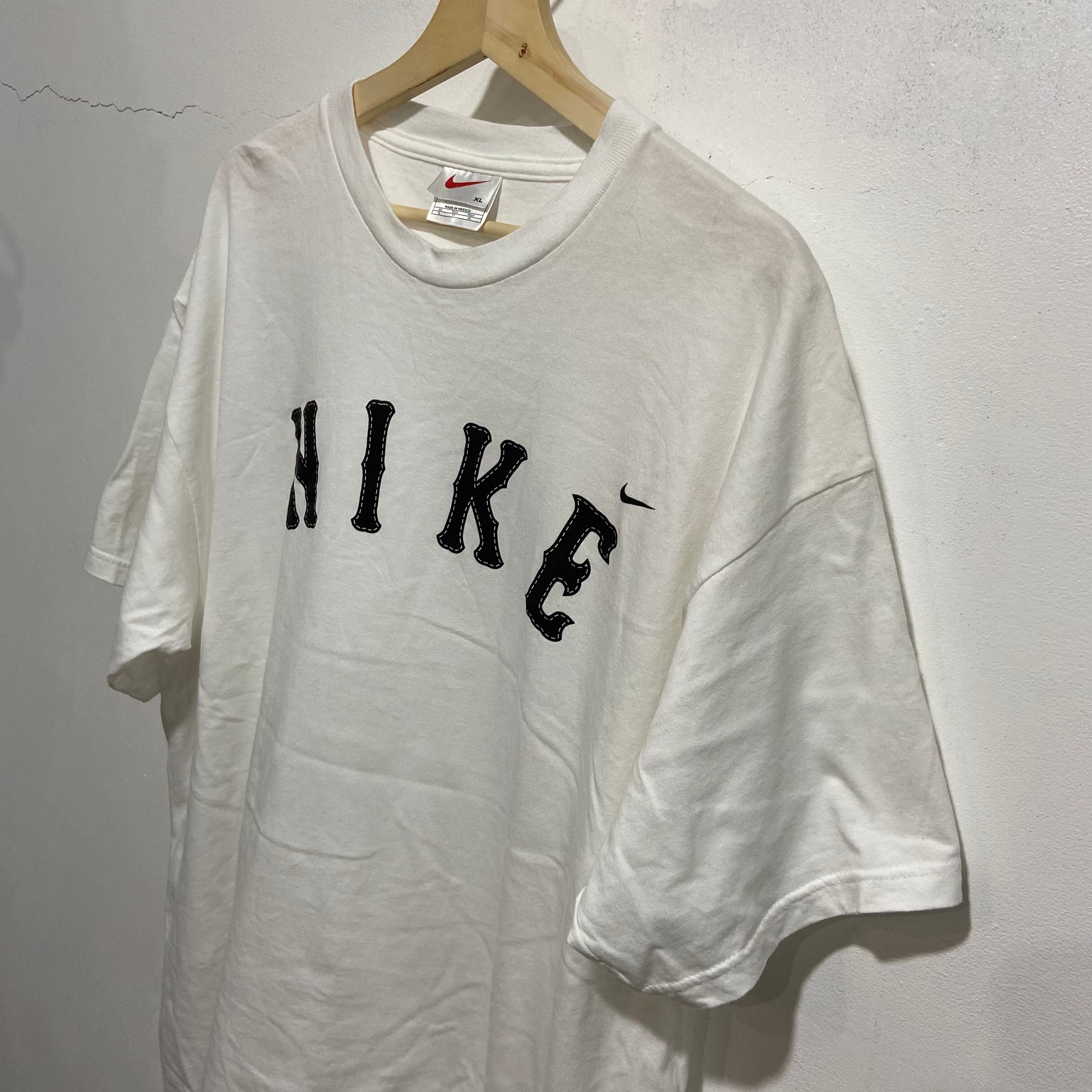 メキシコ製 NIKE☆Tシャツ US90sメンズ 白タグ ビッグロゴ
