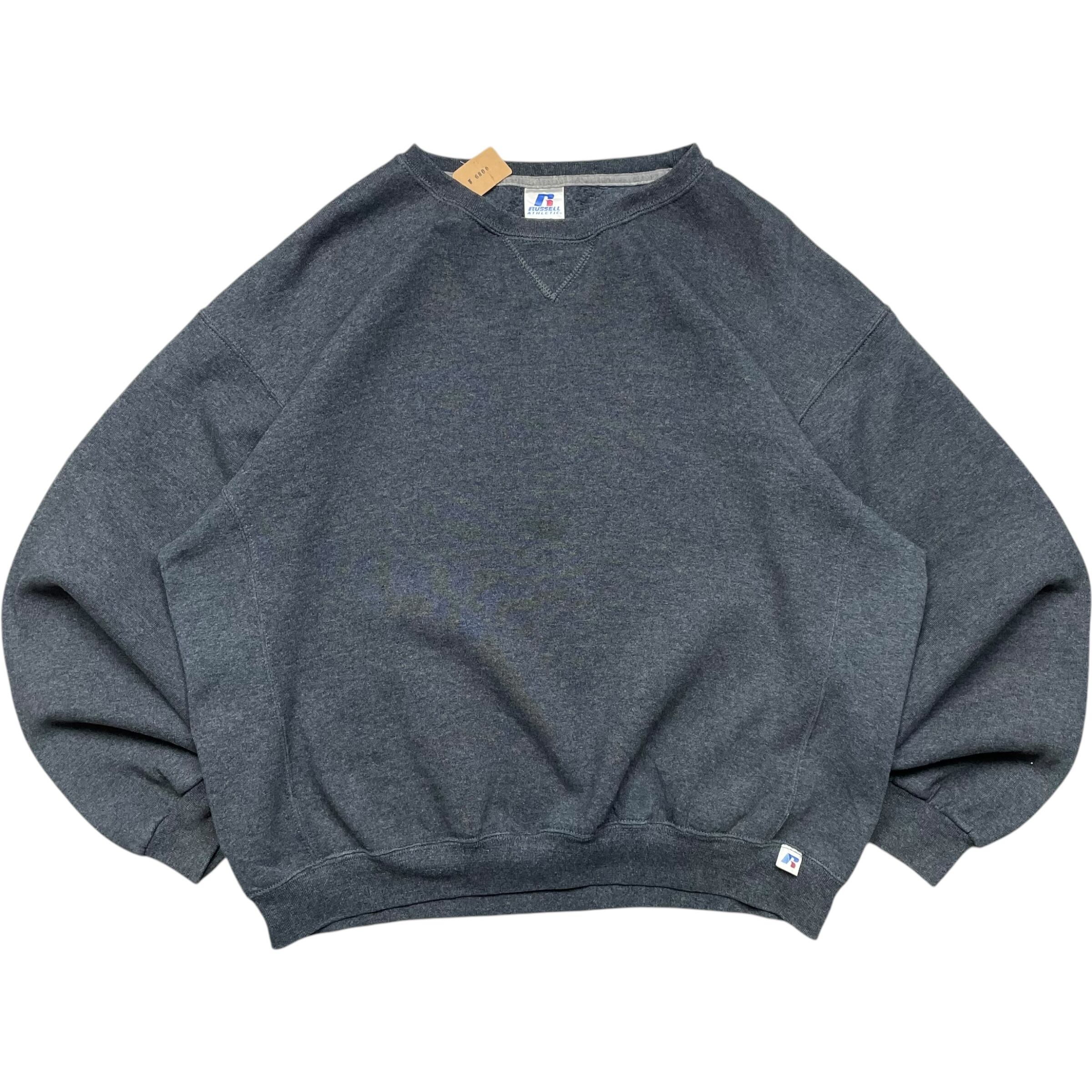 《L》russell athletic ラッセルアスレチック スウェット 無地 ダークグレー no.6199
