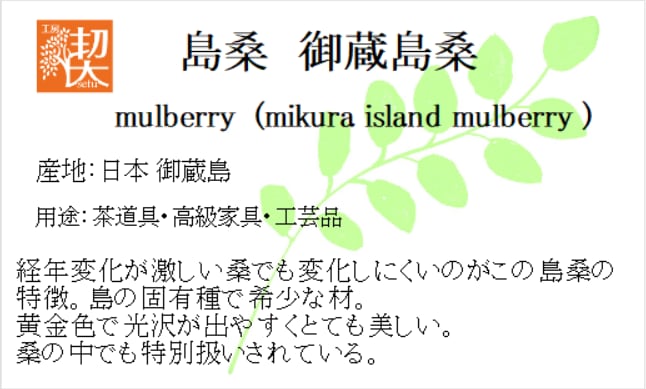 0.5mmペンシル楔 島桑 御蔵島桑 16 | 工房 楔（せつ）