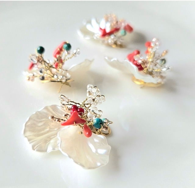 garden～Mermaid～Ariel  ターコイズ・珊瑚使用