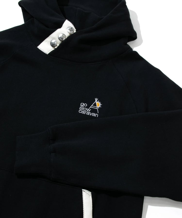 go slow caravan ゴースローキャラバン メンズ パーカー 空紡糸裏毛 3