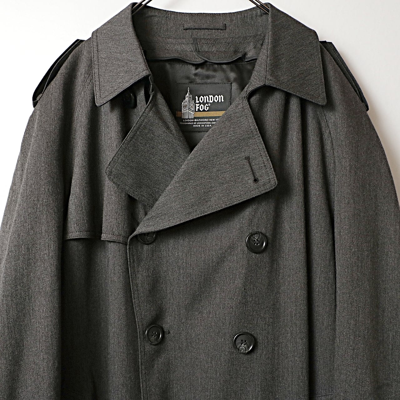 80s LONDON FOG ロンドンフォグ usa製 トレンチコート 古着 80s LONDON FOG ロンドンフォグ usa製 トレンチコート 完品 古着 used