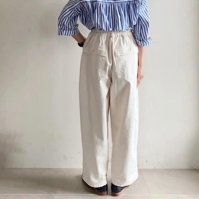ORDINARY FITS  JAMES FATIGUE PANTS Back satin