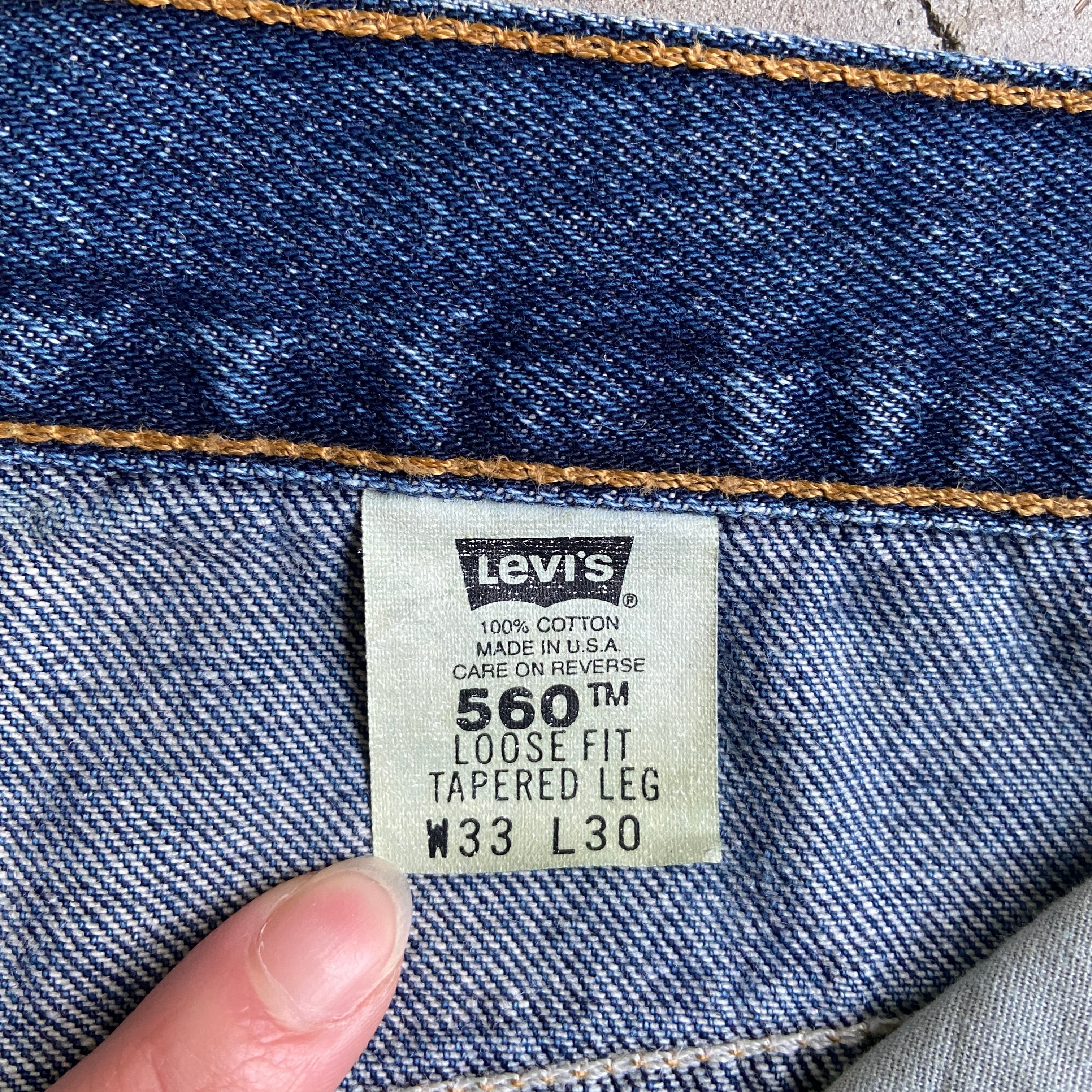 USA製 00年代 Levi's リーバイス 560 ワイド バギー テーパード デニム