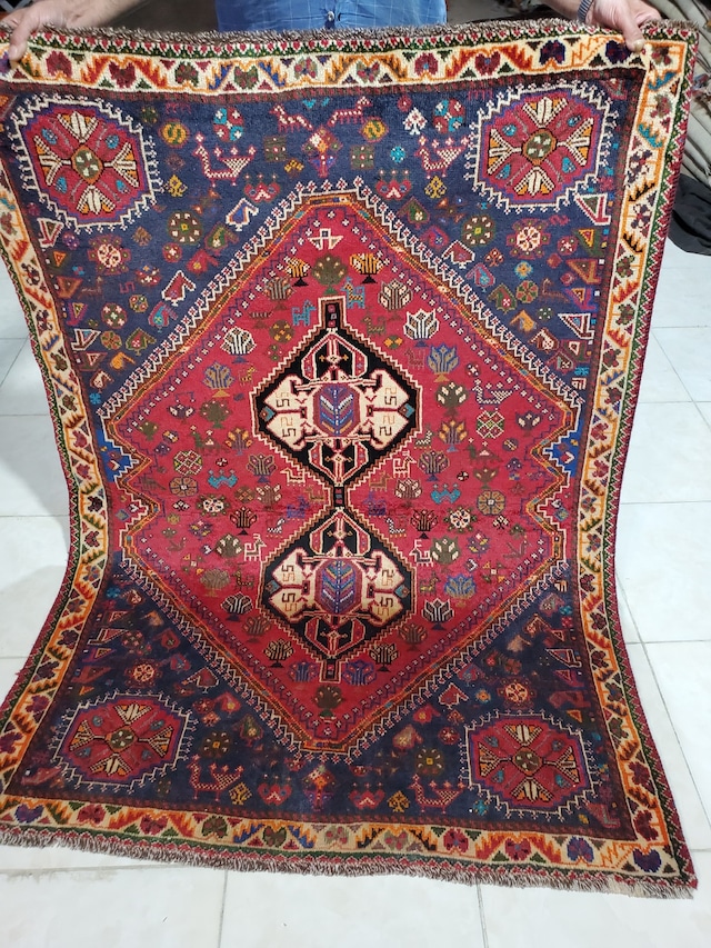 絨毯クエスト48【No.91】 ※現在、こちらの商品はイランに置いてあります。ご希望の方は先ずは在庫のご確認をお願いします。