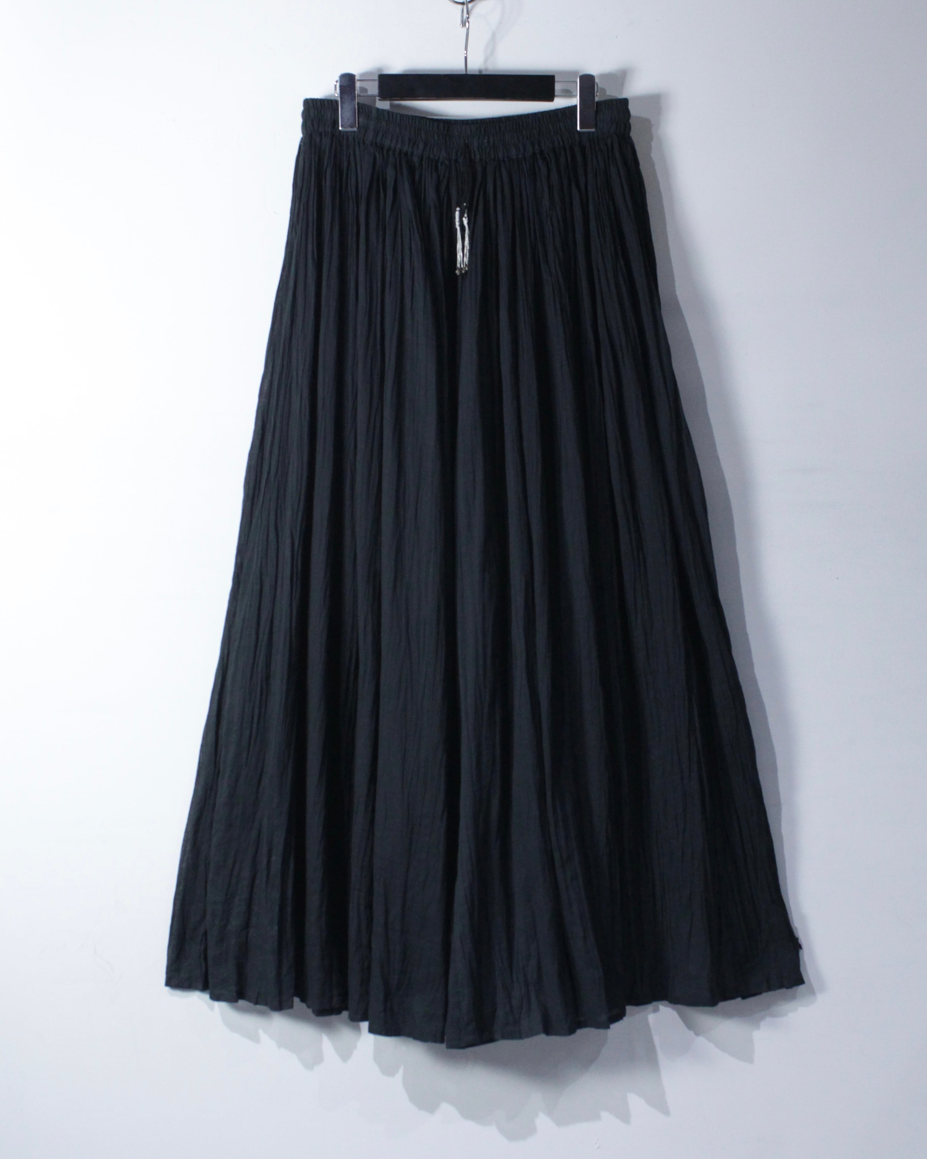 黒丸かあさん　レディース　BLK M Caka BLACK】“袴” Silhouette Vintage Wide Pleats Pants | Caka(カカ