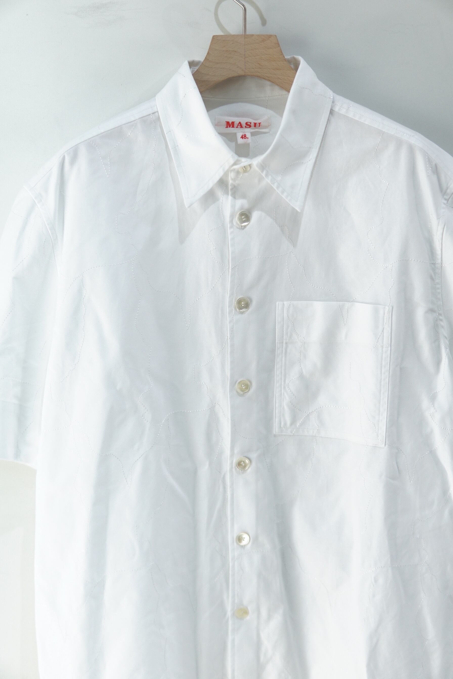 MASU 半袖シャツ angel刺繍入り MASU / ANGEL HALF SLEEVE SHIRT | POETRY