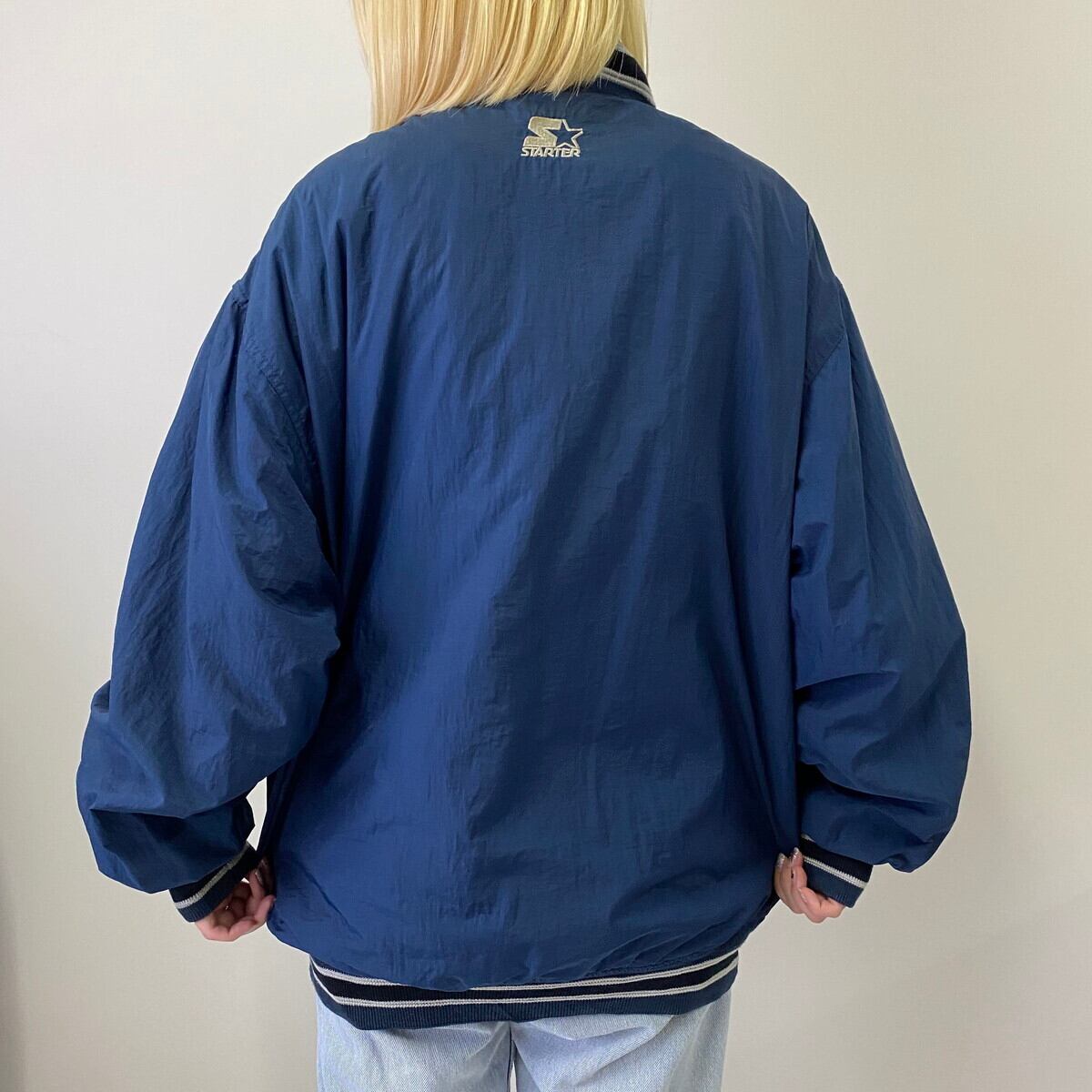 90年代 スターター 刺繍ロゴ ナイロンジャケット メンズL相当 古着