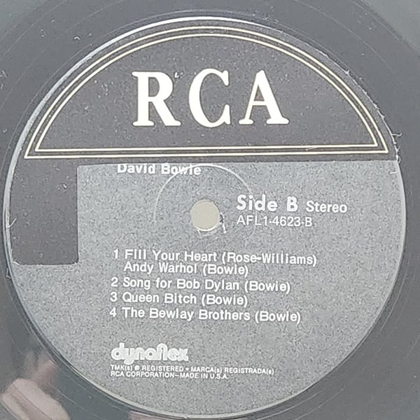 David Bowie / Hunky Dory [AFL1-4623] - 画像4