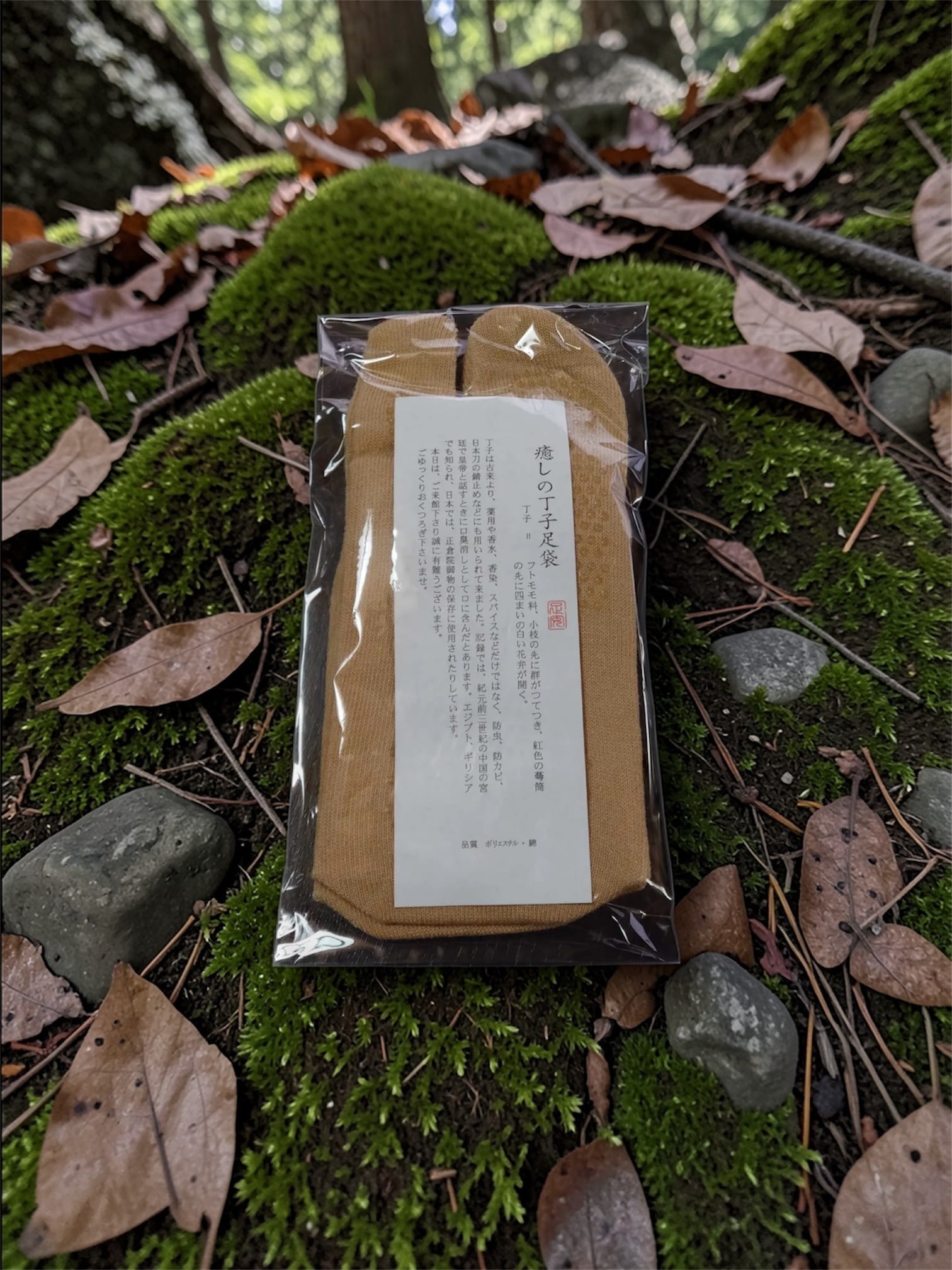 旅館くつした3足セット＞癒しの丁子足袋（たび靴下）丁子の香り 防虫