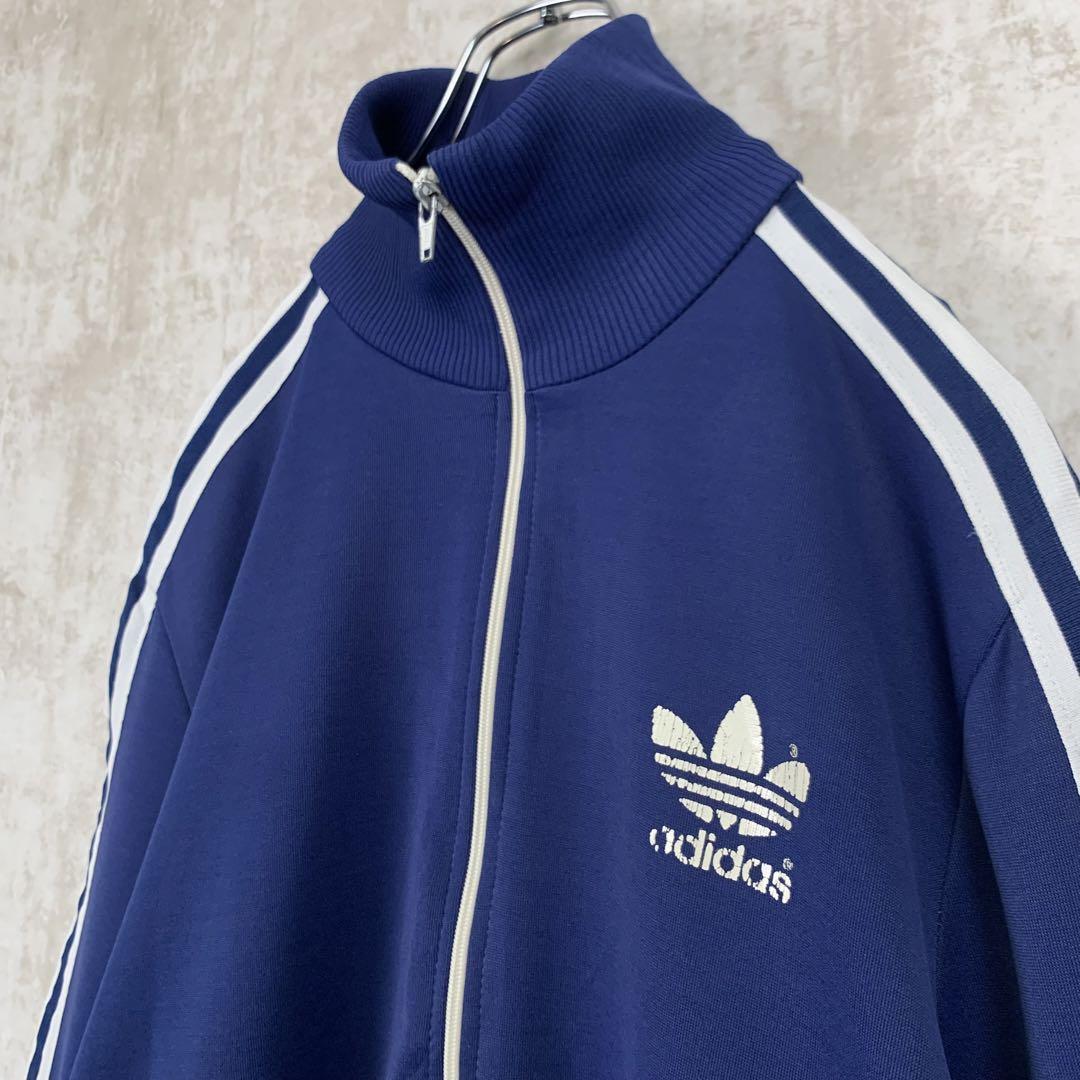 【Adidas】80s アディダス ネイビートラックジャケット ジャージ