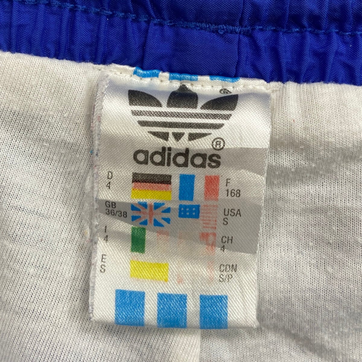 90年代 adidas アディダス ナイロン ウォームアップパンツ メンズM相当