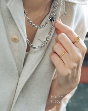 『繋がりの軌道』 orbit   chain necklace