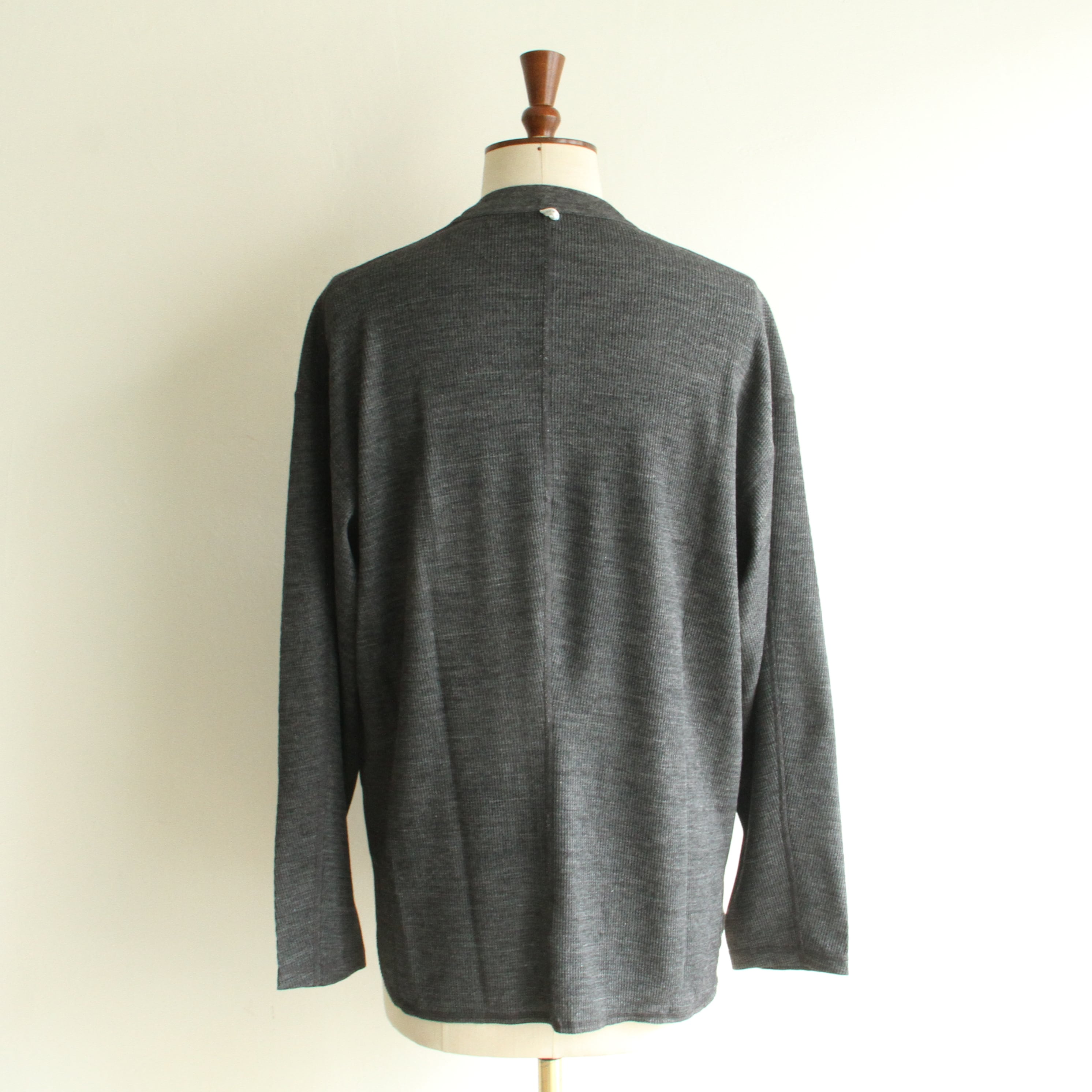 迷迭香 / AXIO WOOL WAFFLE TEE GRY / 4 (XL) 迷迭香【 mens 】AXIO waffle tee | Terminal