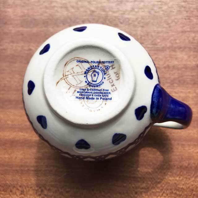 マグカップ クマちゃん柄 ポーランド陶器 子供 食器 ポー マグカップ クマちゃん柄 ポーランド陶器 子供 食器 ポー