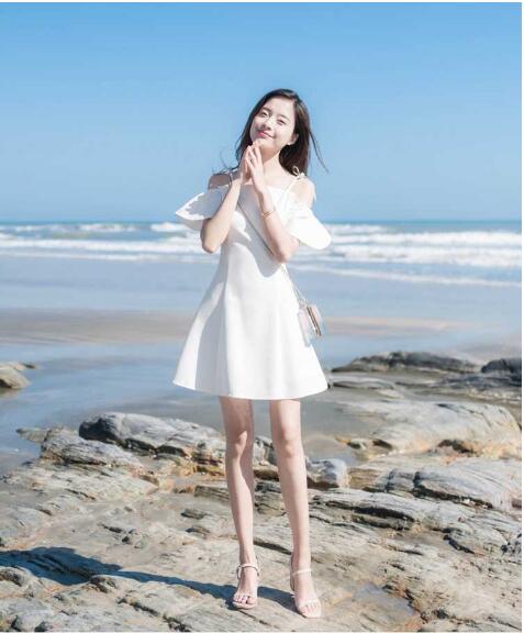 レディースワンピース 夏ワンピース オフショルダーワンピース ショート丈ドレス Aライン デート服 レディース 韓国 秋冬 Cn0260 ワンピの里