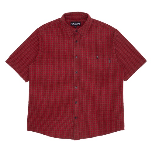 GX1000 / Short Sleeve Button Down / Red Plaid
