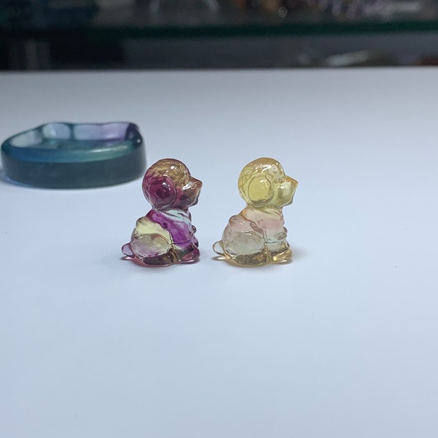 01.可愛いフローライトトイプードルセット