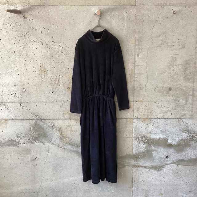 Small floral print velour dress