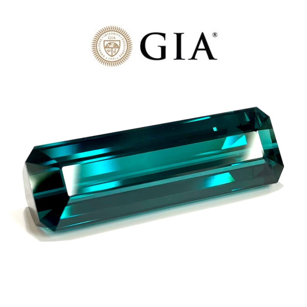 [GIA鑑別付] ブルー・トルマリン（インディゴライト） ステップ・カットルース 45.08ct #KL503 | EBiS GEM powered  by BASE