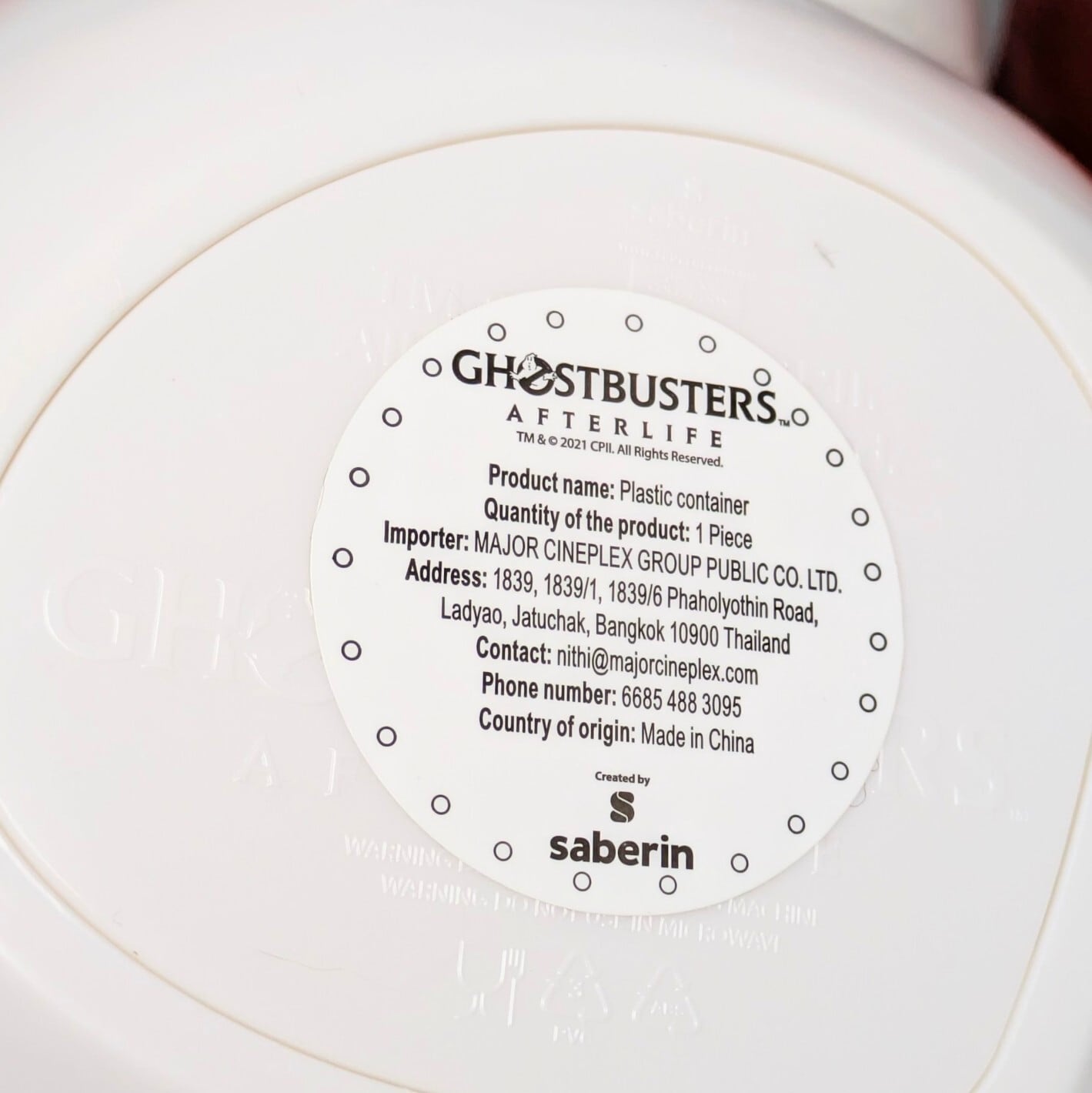 ☆SPECIAL LIMITED☆【 Ghostbusters ( ゴーストバスターズ ) 】  ムーグリー（Mooglie） / Ghostbuster Afterlife Bucket Popcorn Movie 2021 Cinemas Theatres〚アメリカン雑貨 アメトイ〛