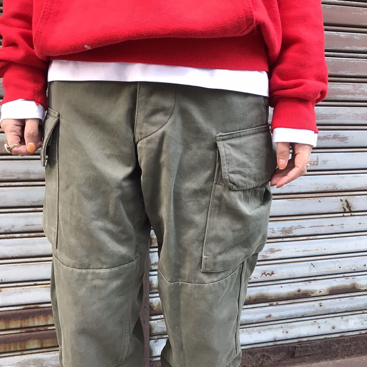 M52 フランス軍 本物 パンツ ミリタリー M47 M52 フランス軍 本物 パンツ ミリタリー M47